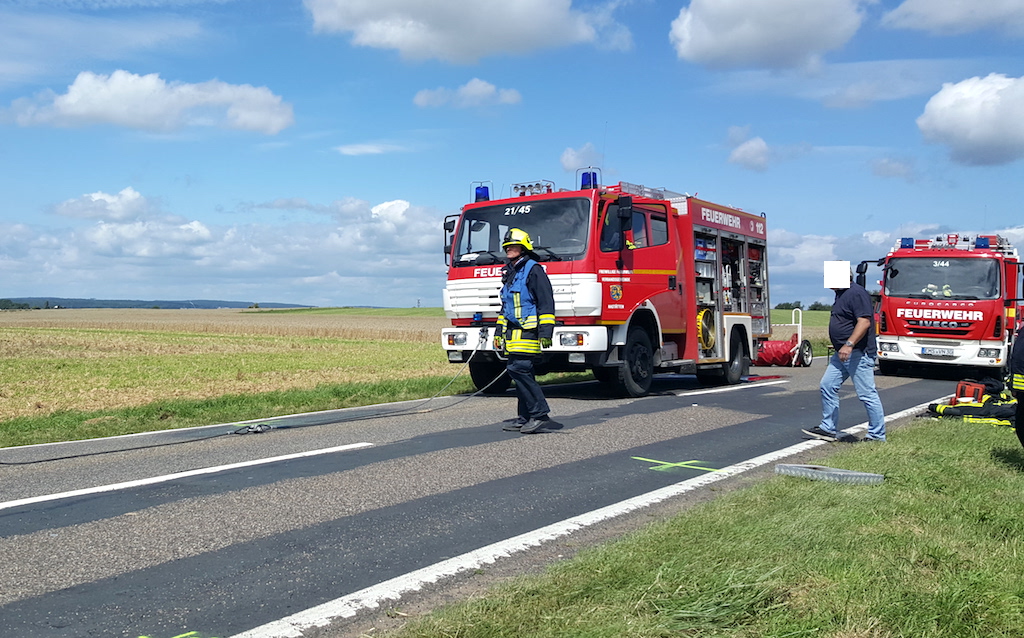 Fahrzeuge schirmten Einsatstelle ab